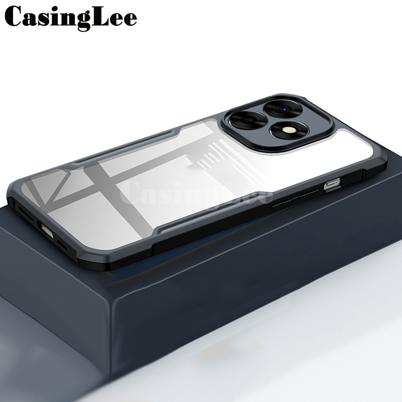 For itel A50 Case Transparent Clear Air Protector Soft Frame Hard Armor for itel A50 Back Cover Phone Cases. 