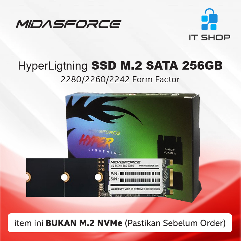 Midasforce SSD SATA3 Hyper Lightning 256GB Lazada Indonesia