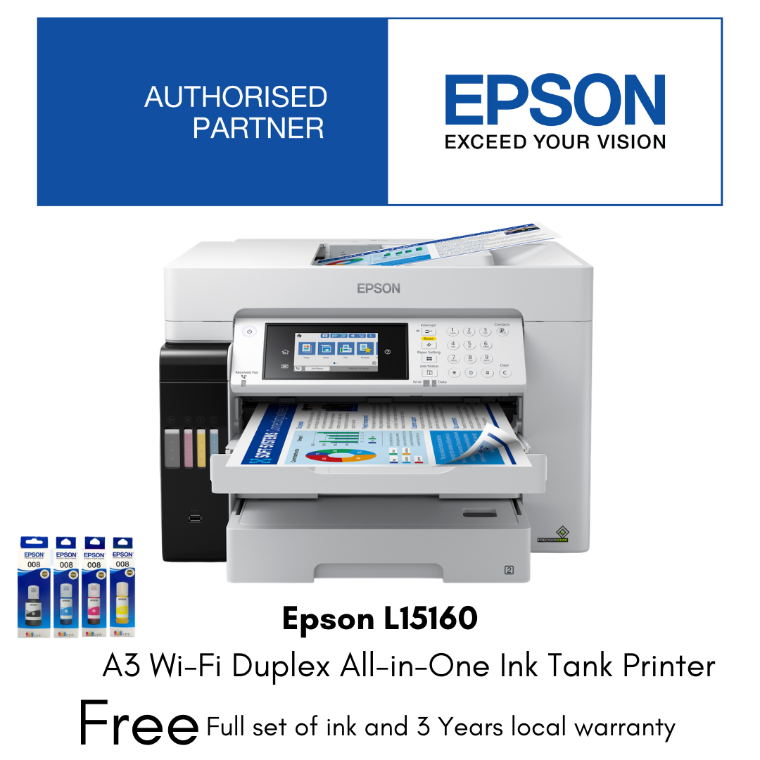 IMPRESORA EPSON |ECOTANK L15160 |WIRELESS | Papelmax