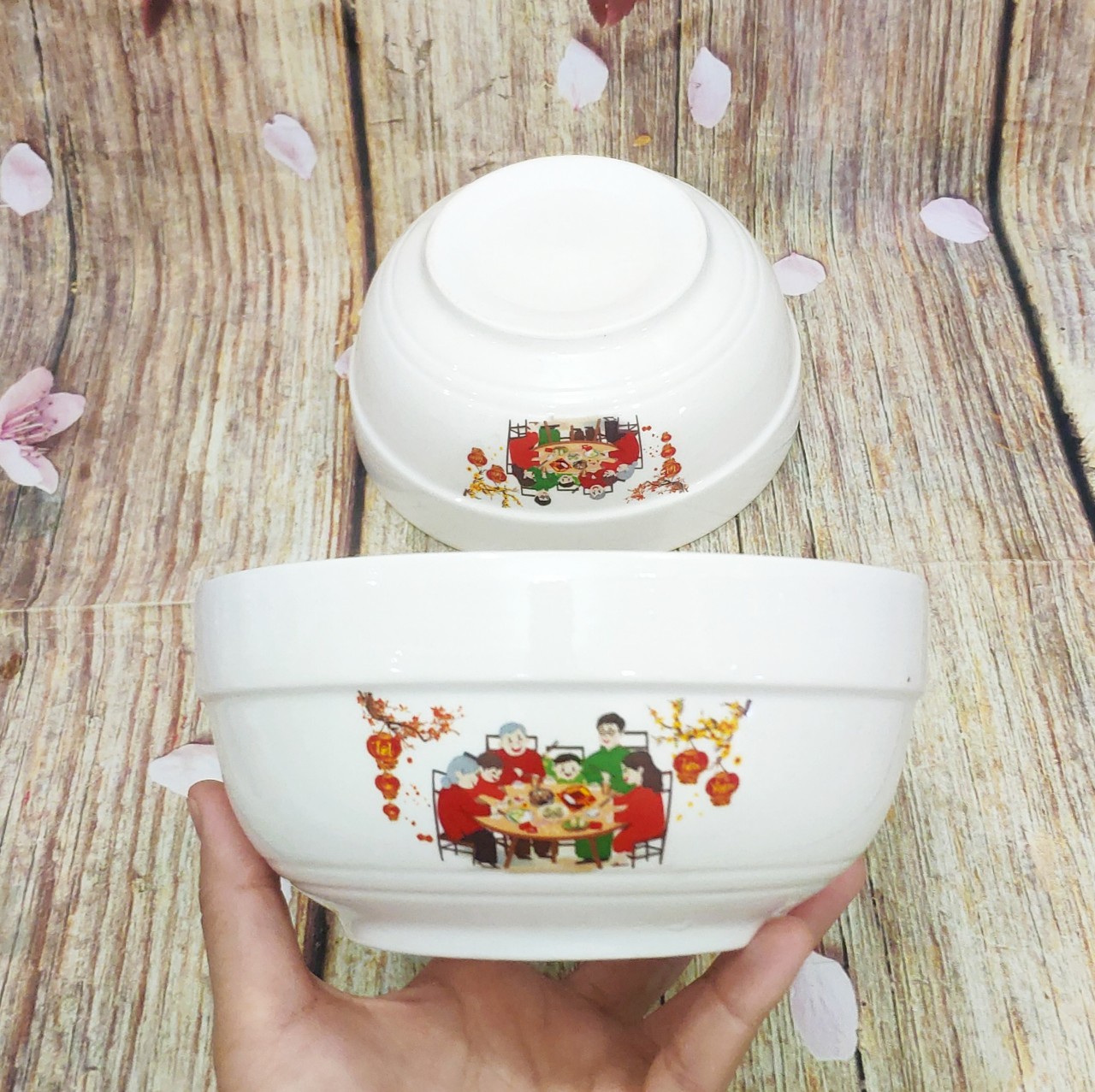 [HCM]bộ 04 tô sứ - bộ tô sứ trắng