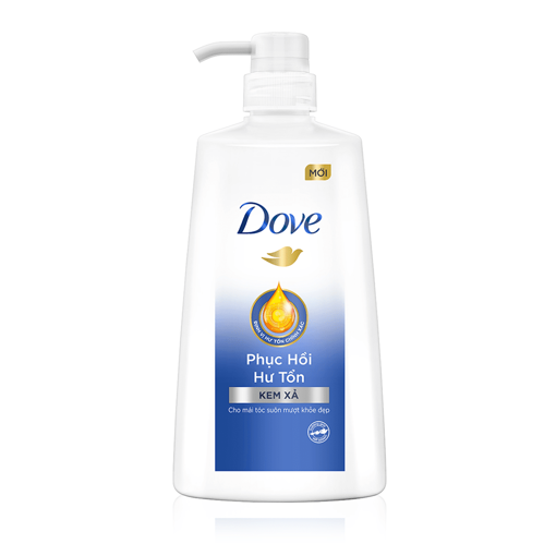 Kem xả Dove phục hồi hư tổn chai 610g - dầu xả tóc hỗ trợ phục hồi hư tổn và nuôi dưỡng tóc chắc khỏe