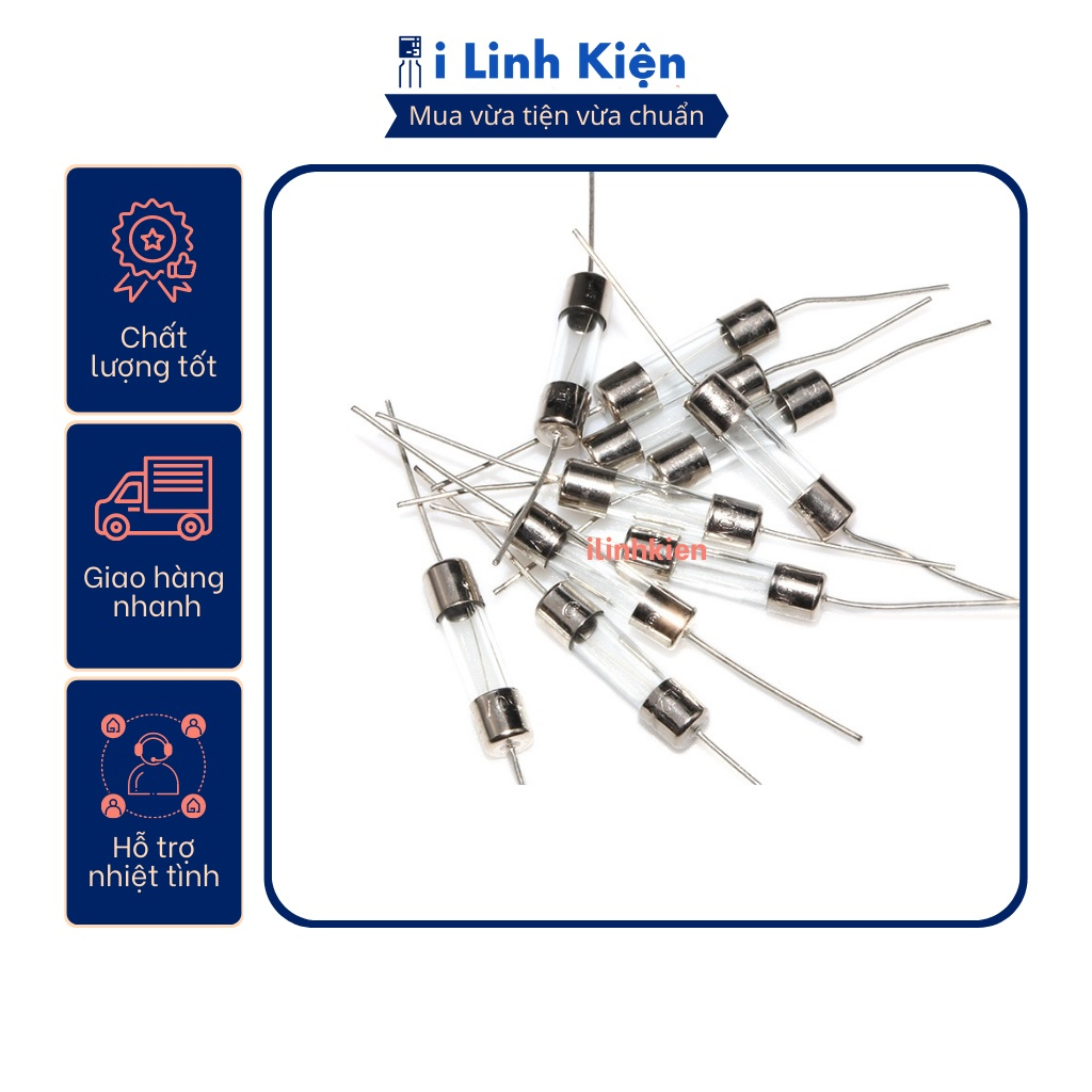 Cầu chì bếp từ 10a/15a/20a 5x20mm.