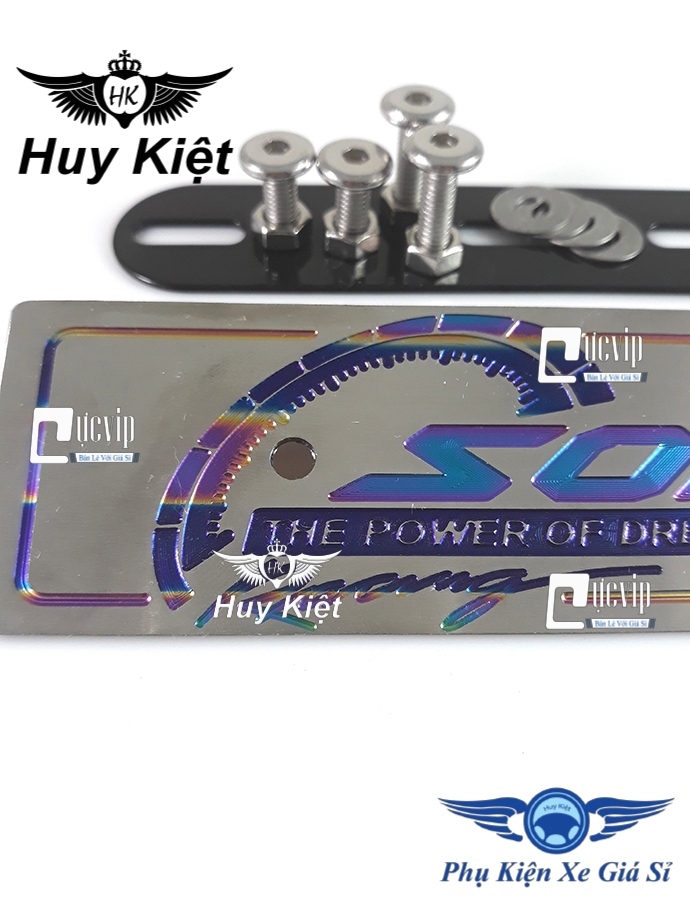 Bảng Tên Sonic Titanium Kèm Ốc Inox Thái MS1401