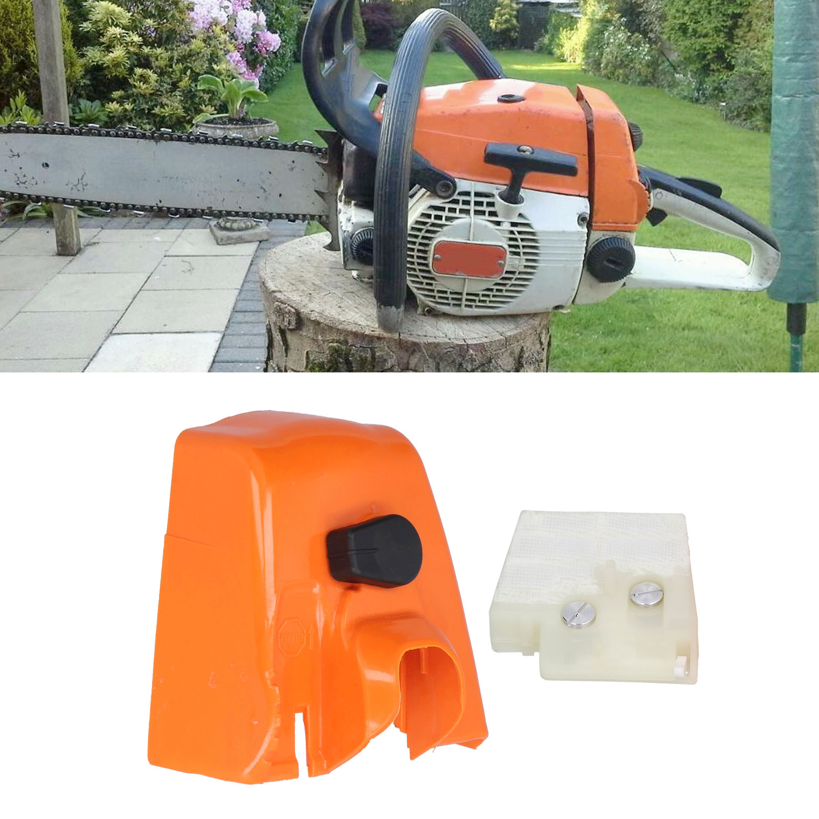 1121 120 1617 plastic air filter assembly good compatibility air filter shield easy to install for outdoors for stihl 024 026 ms240 ms260 for garden