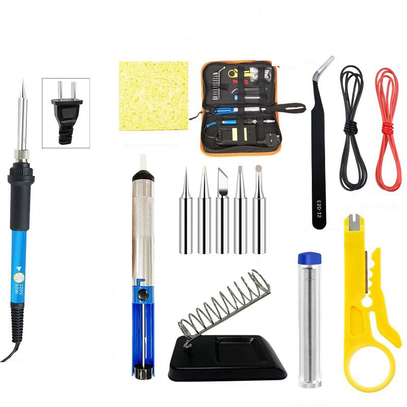 Internally heated adjustable household high-temperature electric soldering iron set, auxiliary welding tool kit, handheld hardware multifunctional set