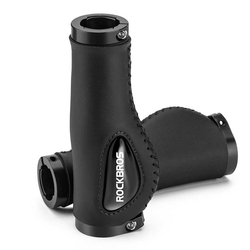 ROCKBROS Handle Grip for Bike Silicone MTB Handle Bars Double Lock Stable Alloy Mountain Road Bike Handlebar Bike Parts