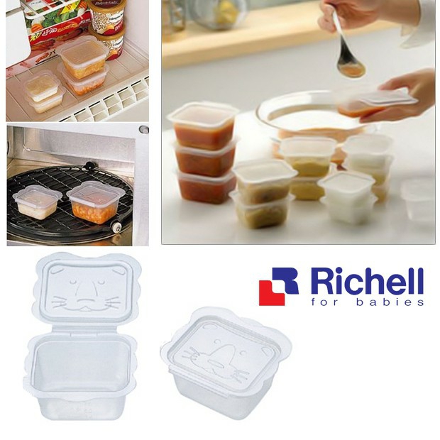 Bộ Chia Thức Ăn Richell Trữ Đồ Ăn Dặm Cho Bé