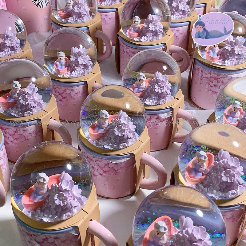 [Limited Stock] STARBUCKS CỐC SỨ CHERRY BLOSSOM GLOBE MUG 89ML