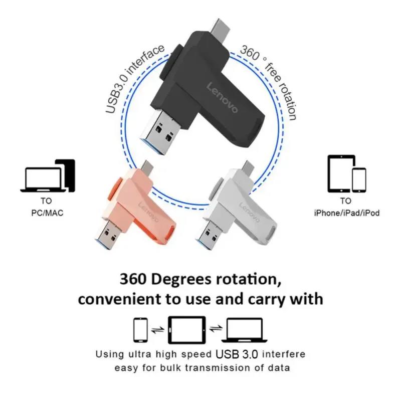 Original Lenovo U Disk 3.0 Flash Drive High Speed 2TB USB Portable ...