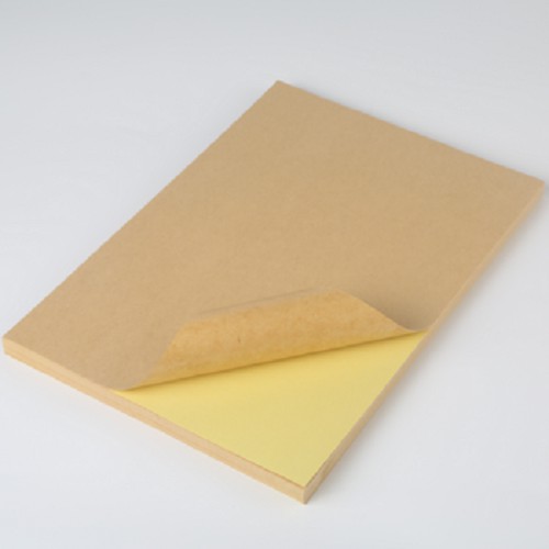Giấy Decal Kraft Khổ A4 Mặt Nhám (Xấp 100 tờ)