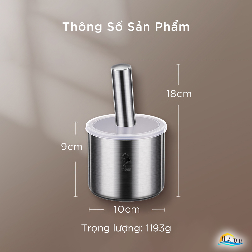Chày Cối Inox 304 Mini Cao Cấp SSGP