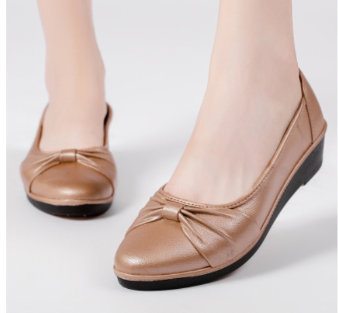 GIÀY CAO SU NON NỮ ĐẾ DẺO SIÊU MỀM CAO 2CM