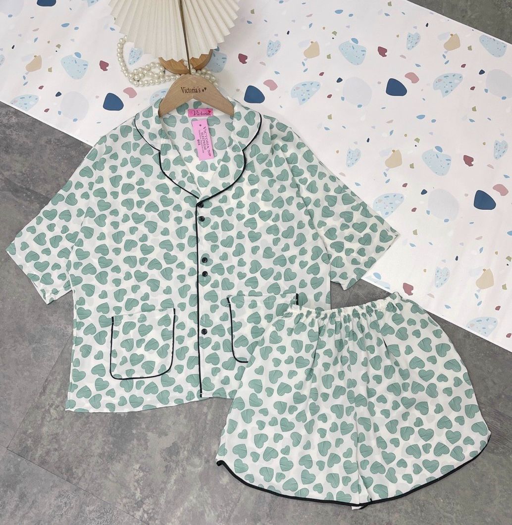 ĐỒ BỘ MẶC NHÀ PYJAMA CỘC ĐÙI CHẤT LỤA MANGO HÃNG CAO CẤP (NHIỀU MẪU)