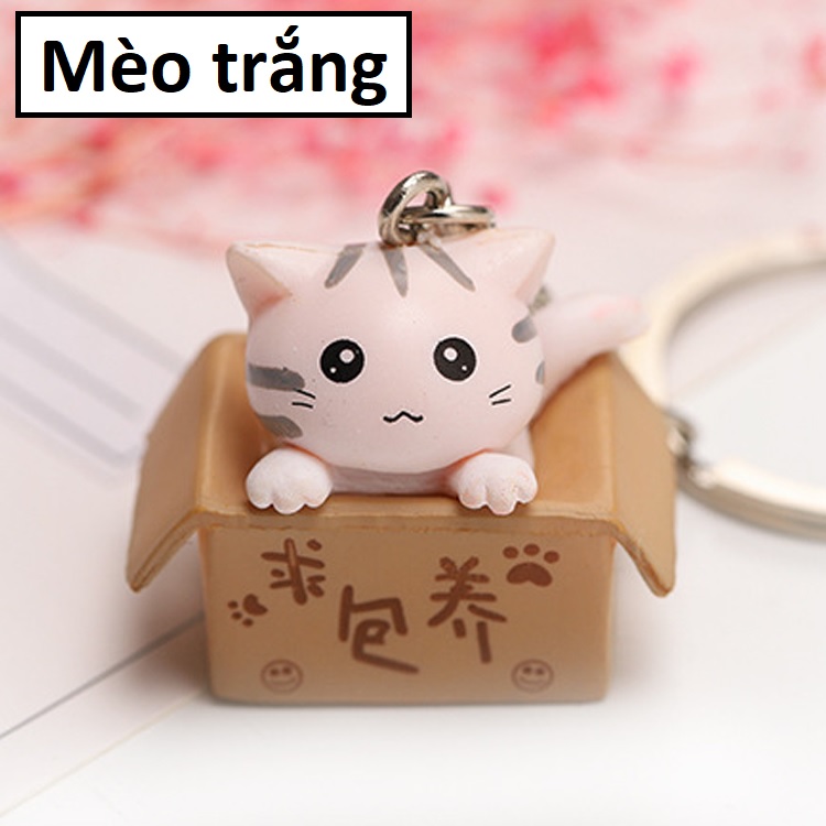Móc khóa Mèo con ngồi hộp [T69 Shop]