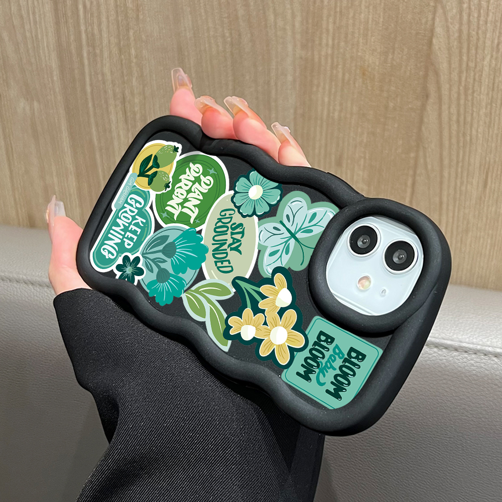 TA%20for%20VIVO%20Y27%204G%20Back%20Cover%20Macaron%20Wave%20Soft%20Silicone%20Mobile%20Phone%20Cover%20Full%20Screen%20Green%20Plant%20Garden%20Pattern%20Case%20-%20Image%205