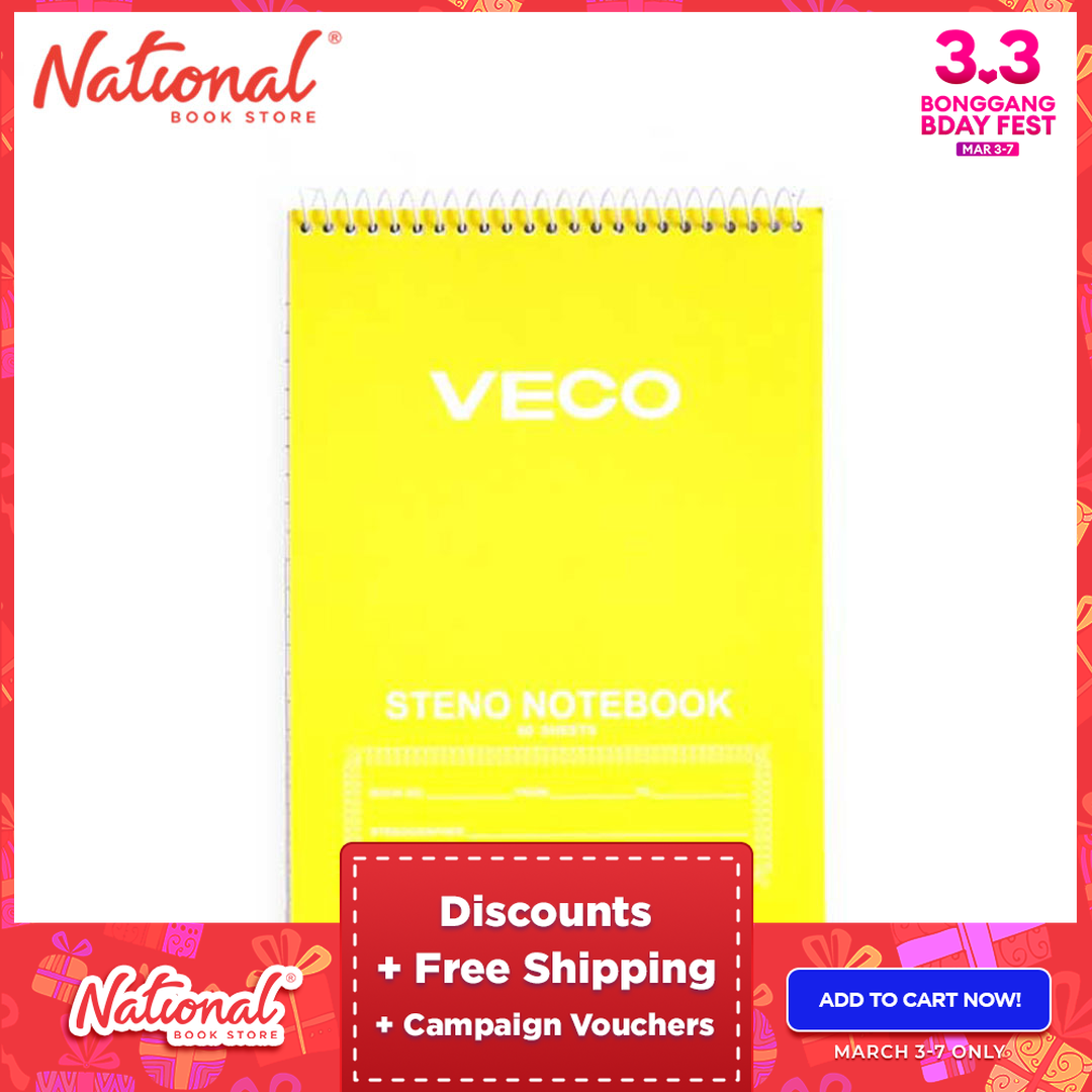 Veco Steno Notebook 60S Yellow Lazada PH