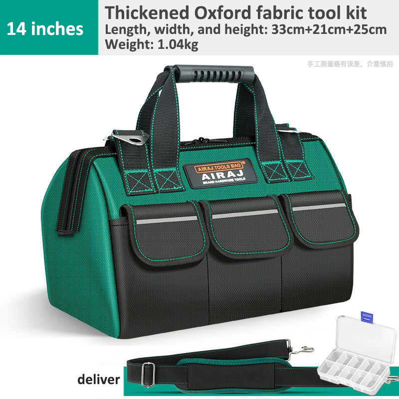 Electrician's tool tool is sturdy and durable, canvas thickened, hand-held multi-function repair special woodworking tool bag