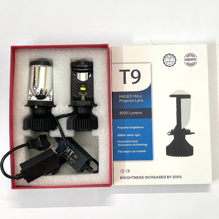 Đèn bi cầu pha led mini T9 cắt pha đẹp sáng cho xe máy