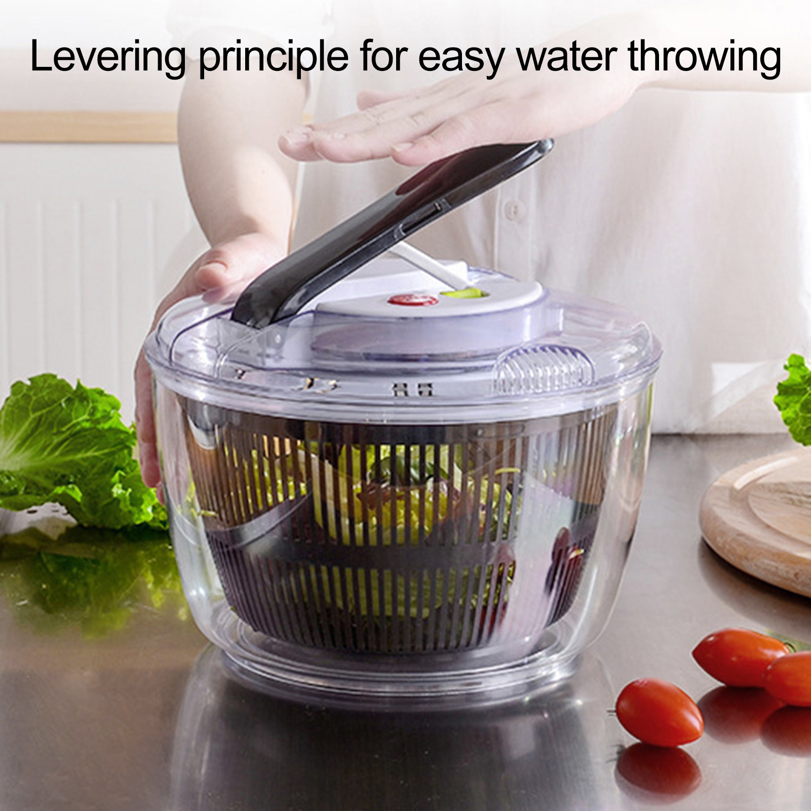 Muduan Easy-to-use Fruit and Vegetable Dryer Efficient 5l Vegetable Dehydrator Salad Spinner Perfect for Homes Large Capacity Convenient Fruit Washer Ideal for Home Kitchen