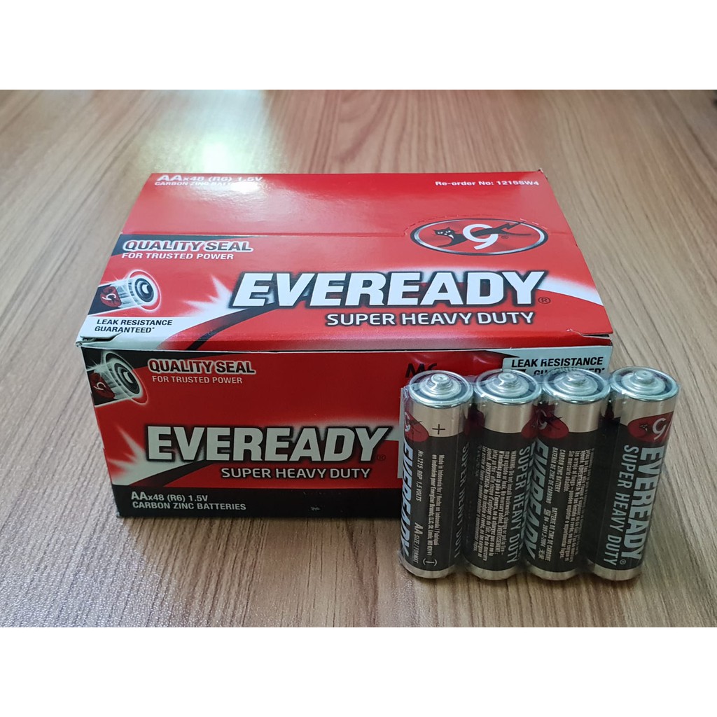 Pin Tiểu AA Eveready Super Heavy Duty 1.5V (Nhập Khẩu Indonesia) (Không rò rỉ) - 4 viên