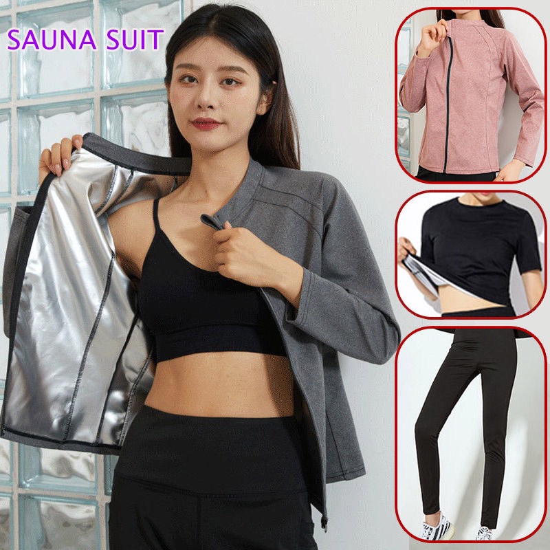 Neoprene Women's Suana Jacket Fitness Weight Loss Sauna Suit