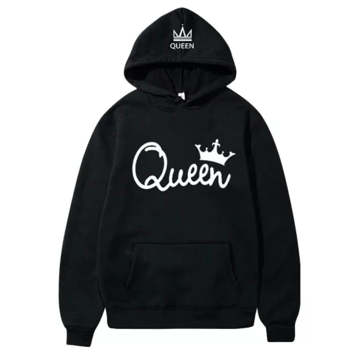 King And Queen Queen Logo Hoodie Hooded Sweatshirt Queen Und King