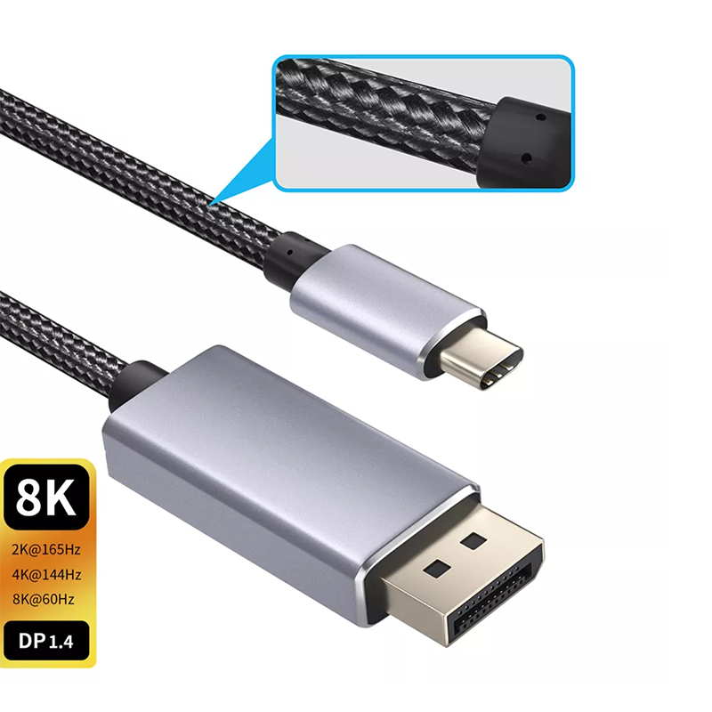 USB C to Displayport 1.4 cable Thunderbolt 3 Thunderbolt 4 Type C to