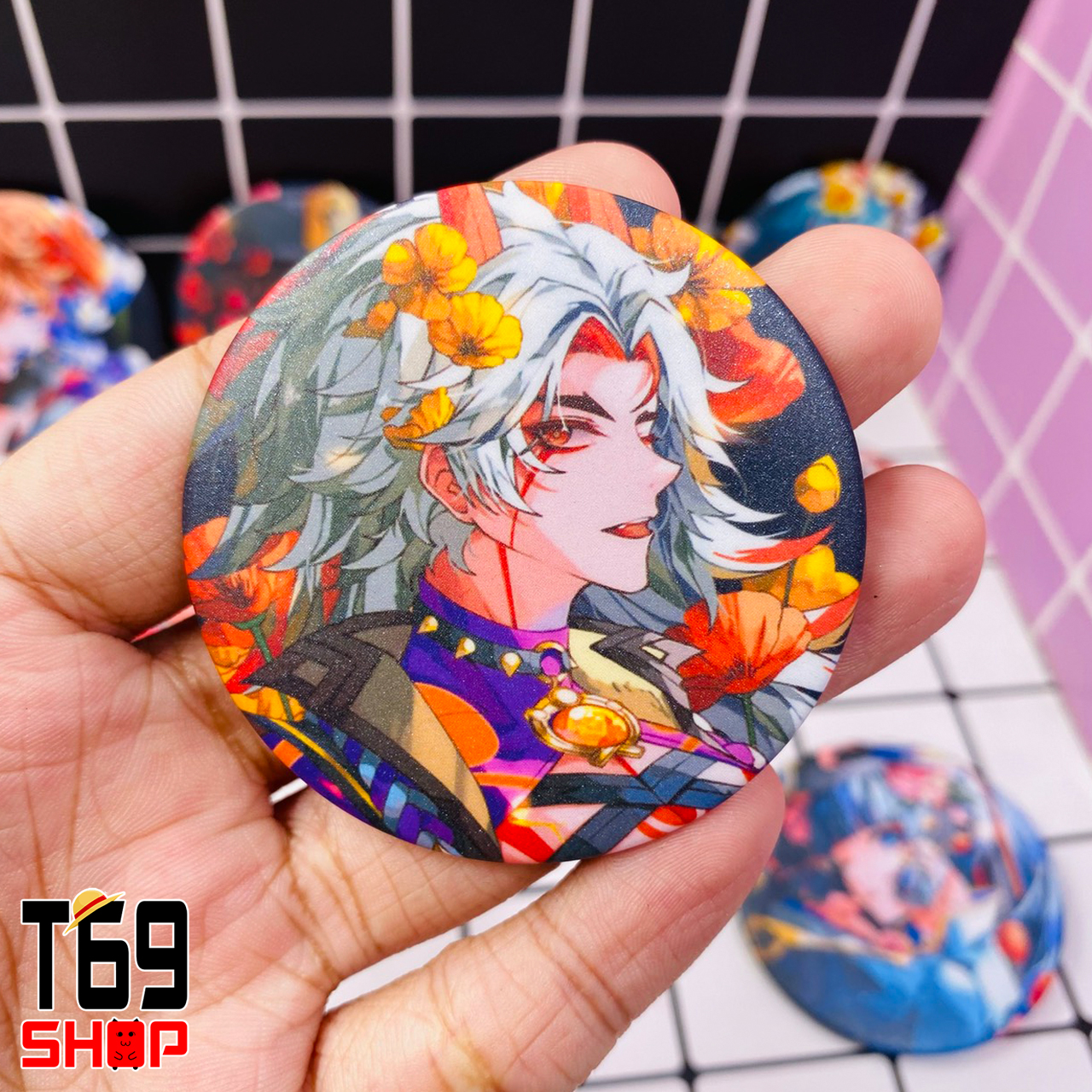 [12 mẫu] Huy hiệu game Genshin Impact - Mẫu 2 (Size 5.8cm) [T69 Shop]