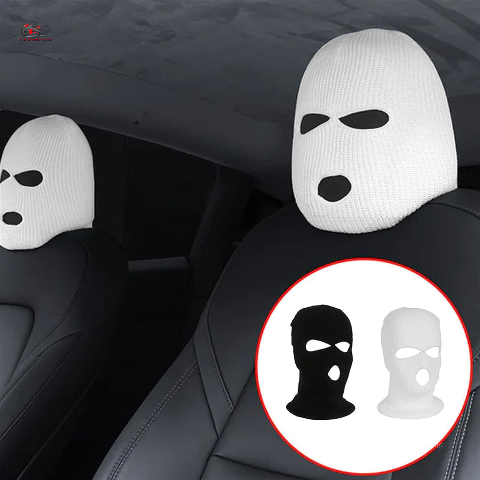 Fun Auto Headrest Covers Elastic Head Rest Protector Cover For Rear/Front Seats for Car Interior DecorationFun Auto Headrest Covers Elastic Head Rest Protector Cover For Rear/Front Seats for Car Interior Decoration DFTY-MY