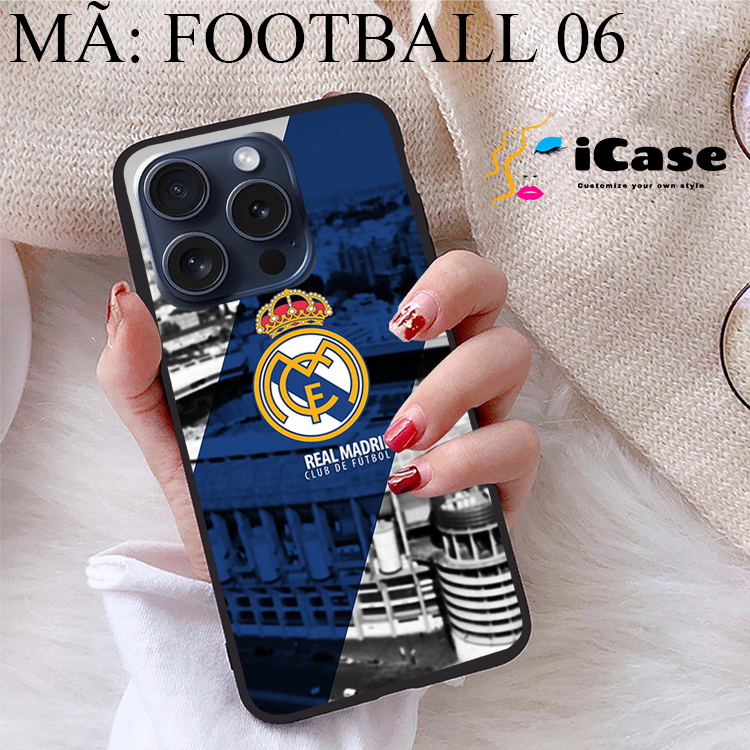Ốp lưng iPhone 15 Pro viền dẻo TPU BST CLB Bóng Đá