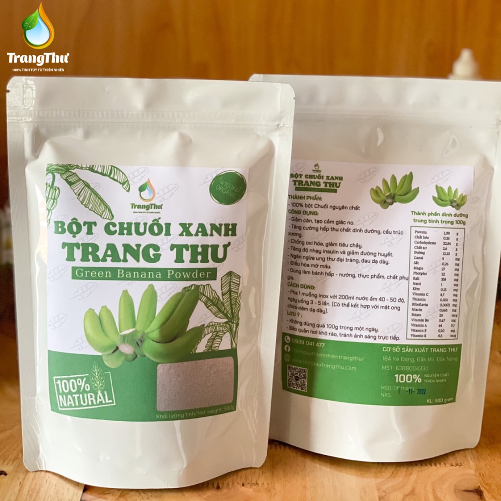 Bột Chuối Xanh nguyên chất 100% 1KG