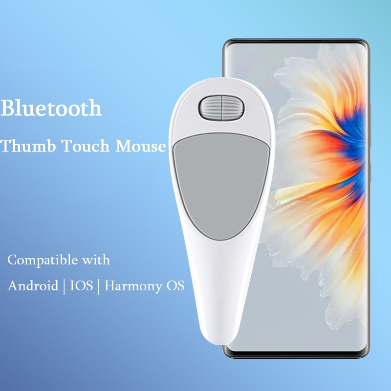 Chuột bluetooth không dây sạc Type-C Chuột công thái học điều khiển bằng cảm ứng ngón tay cái chuột mini cho điện thoại máy tính bảng [mới】 onsale