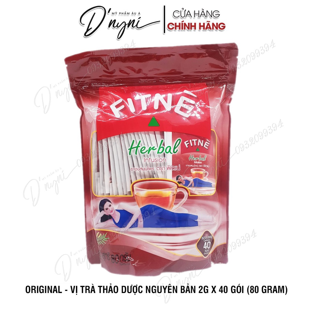 Trà túi lọc fitne herbal thải độc giảm mỡ thái lan