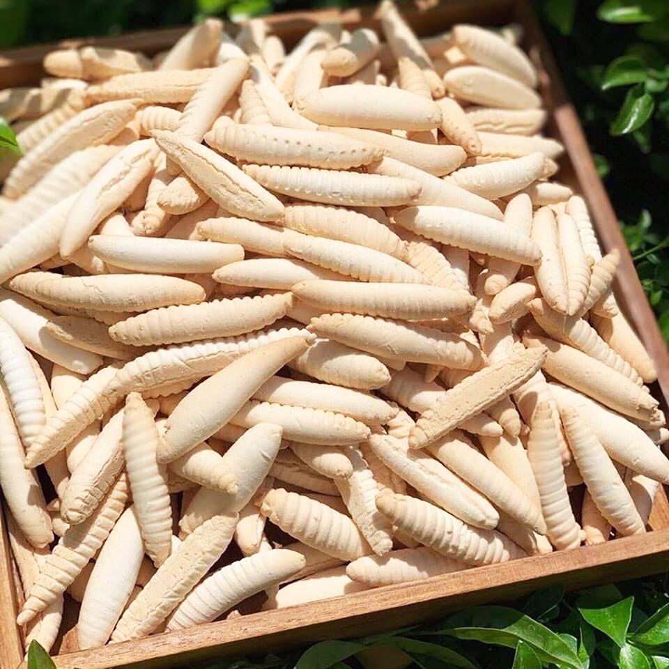 Bánh con sùng trắng - túi 100g - Bánh con đuông / con sâu