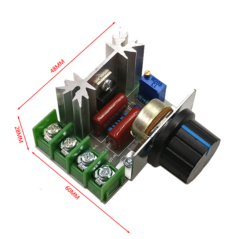 YUP 2000W SCR điều chỉnh điện áp điều khiển tốc độ nhiệt mô-đun điều chỉnh điện áp