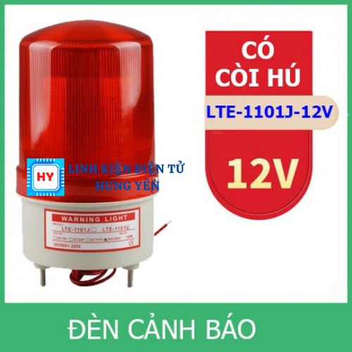 Đèn quay cảnh báo có còi 12v - 24v - 220v