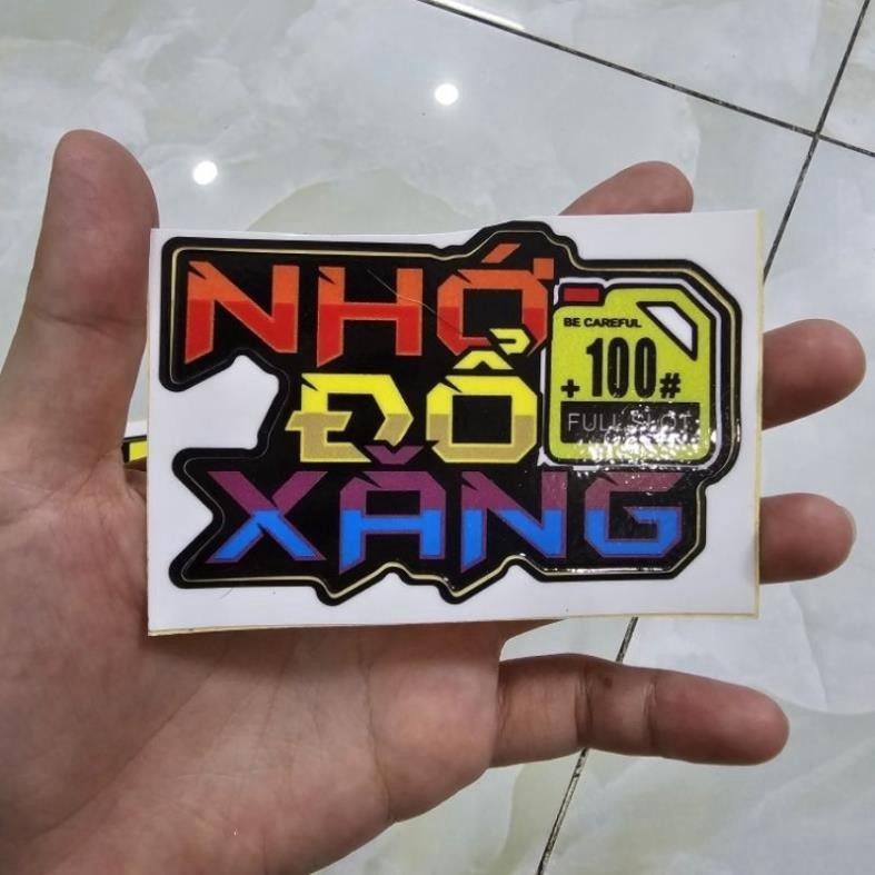 Tem logo dán trang trí đầu xe máy