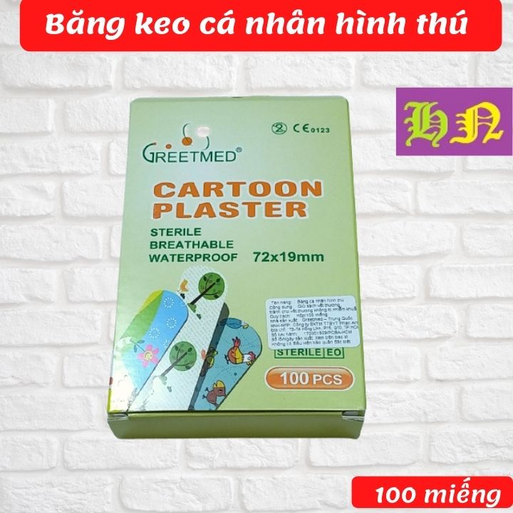 Băng keo cá nhân hình thú dễ thương Greetmed - Hương Nhiên