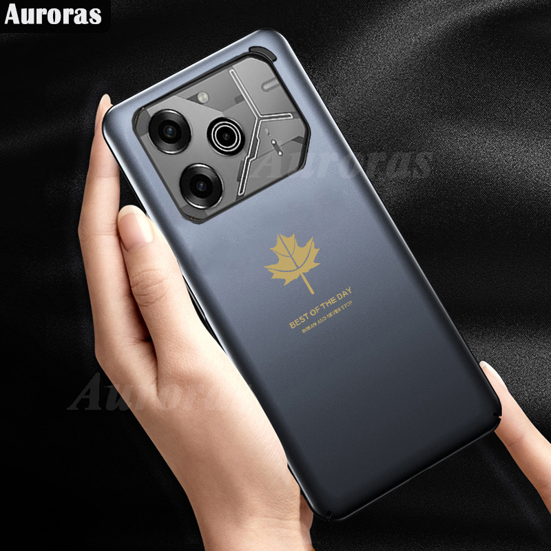 For Tecno Pova 6 Pro Phone Case Shining Maple Leaves Design Soft Cover for Tecno Pova 6 Cover Casing HP.