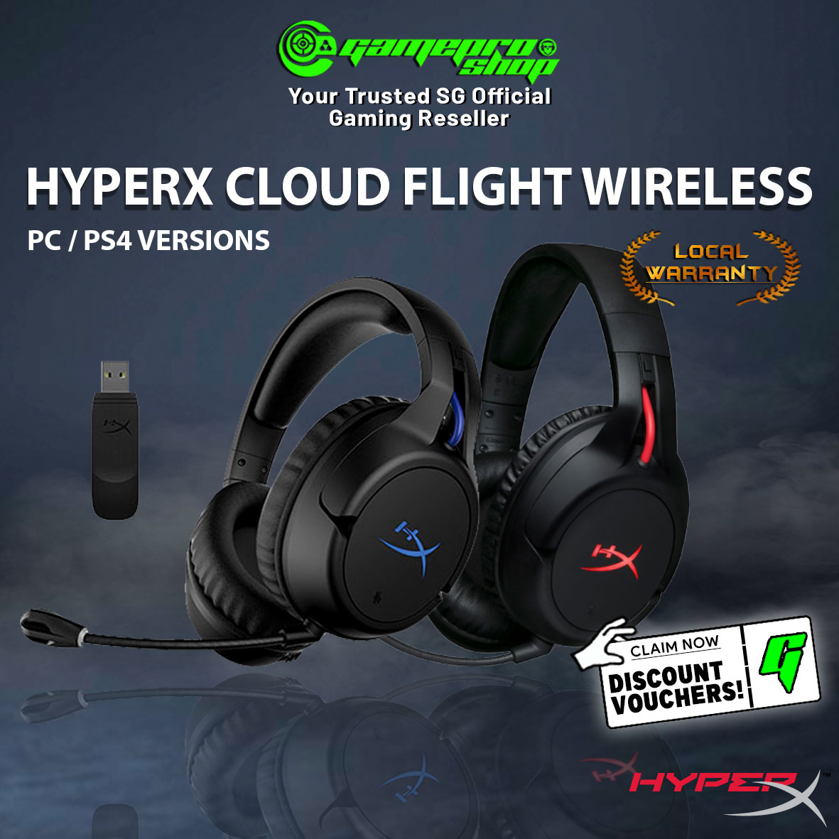 HyperX Cloud Flight Wireless Gaming 