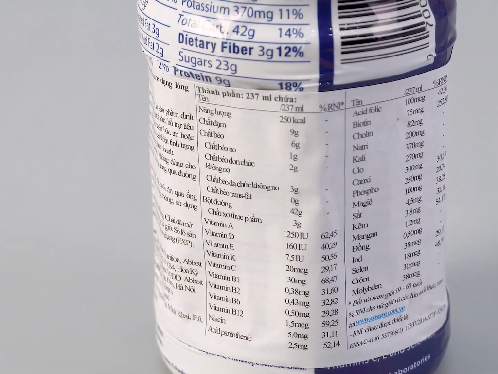 [Date 4.2025] Thùng Sữa pha sẵn Ensure Orginal 237ml (Thùng 24 chai)