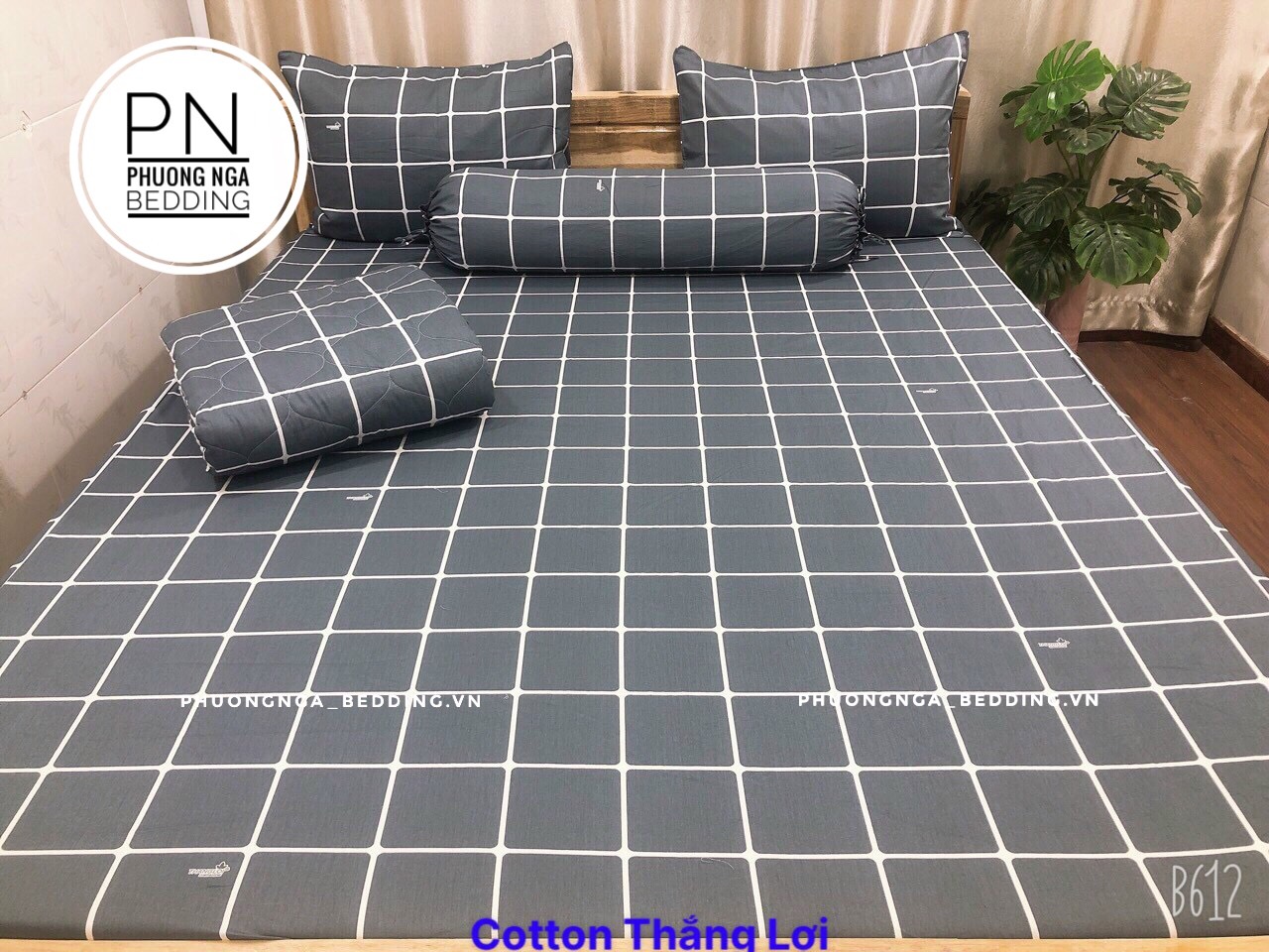 [HCM] [Link3] Ga lẻ 1m6 cotton Thắng Lợi chuẩn logo(không áo gối dùng cho nệm cao từ 3-15cm)