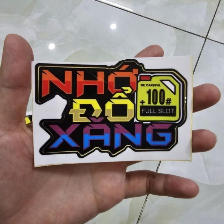 Tem logo dán trang trí đầu xe máy