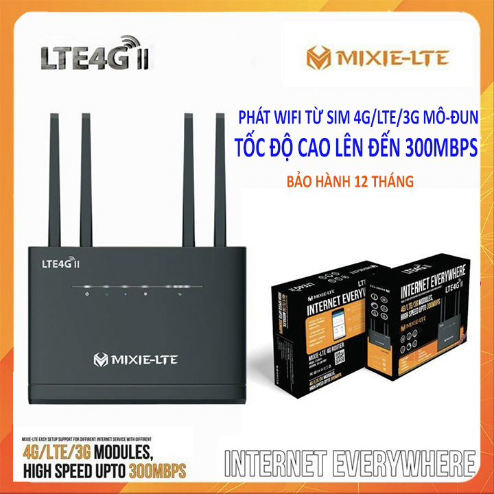 Bộ Phát Wifi 3G 4G Tốc Độ Cao MIXIE thumbnail