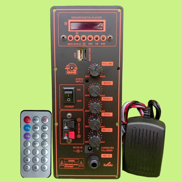 Mạch loa kéo ha8622 cam đỏ công suất 80w 4r
