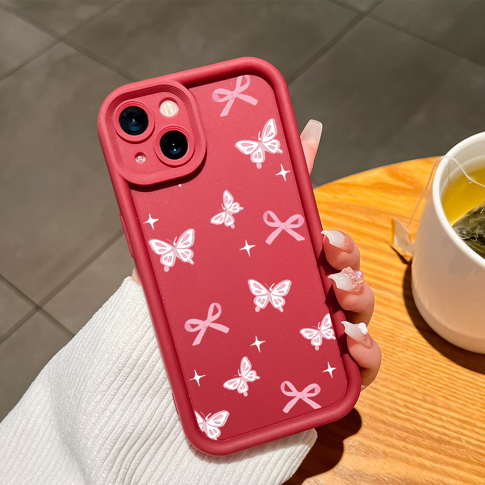 Hontinga for Redmi 13 13C 12 12C 10 9A 10C 9C 10A 9T K20 K30 K40 Pro K50 Ultra Xiaomi Poco F4 F3 Mi 9T Back Cover Butterfly Pattern Case Ladder Soft Rubber Mobile Phone Cover.
