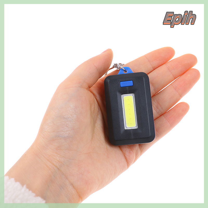 [Epih] Cob flashlight keychain mini led flashlight portable outdoor emergency light