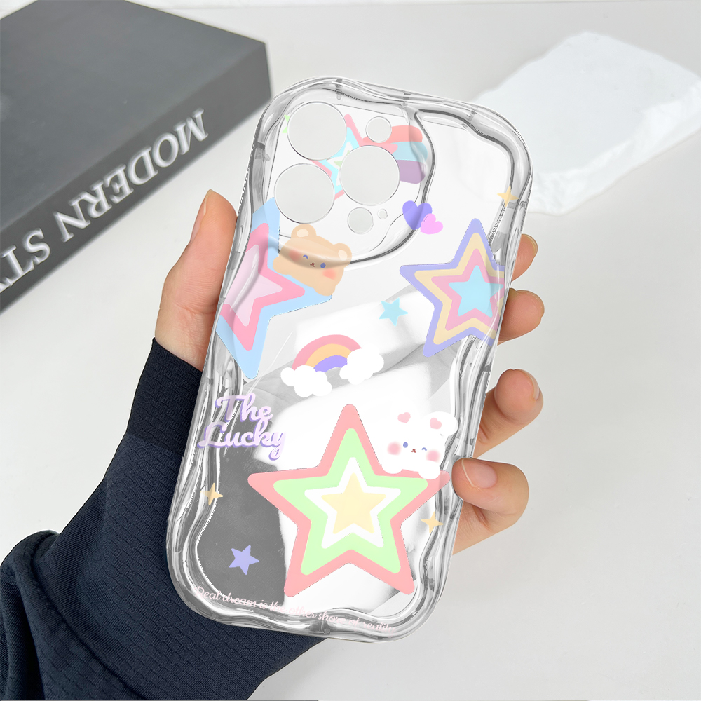 Jizetin%20for%20Infinix%20Smart%208%20Hot%2040i%20Spark%20Go%202024%20Spark%2020%2020C%20Pop%208%20Back%20Cover%20Full%20Screen%20Colorful%20Stars%20Cream%20Wavy%20Edge%20Soft%20Silicone%20Phone%20Case%20-%20Image%204