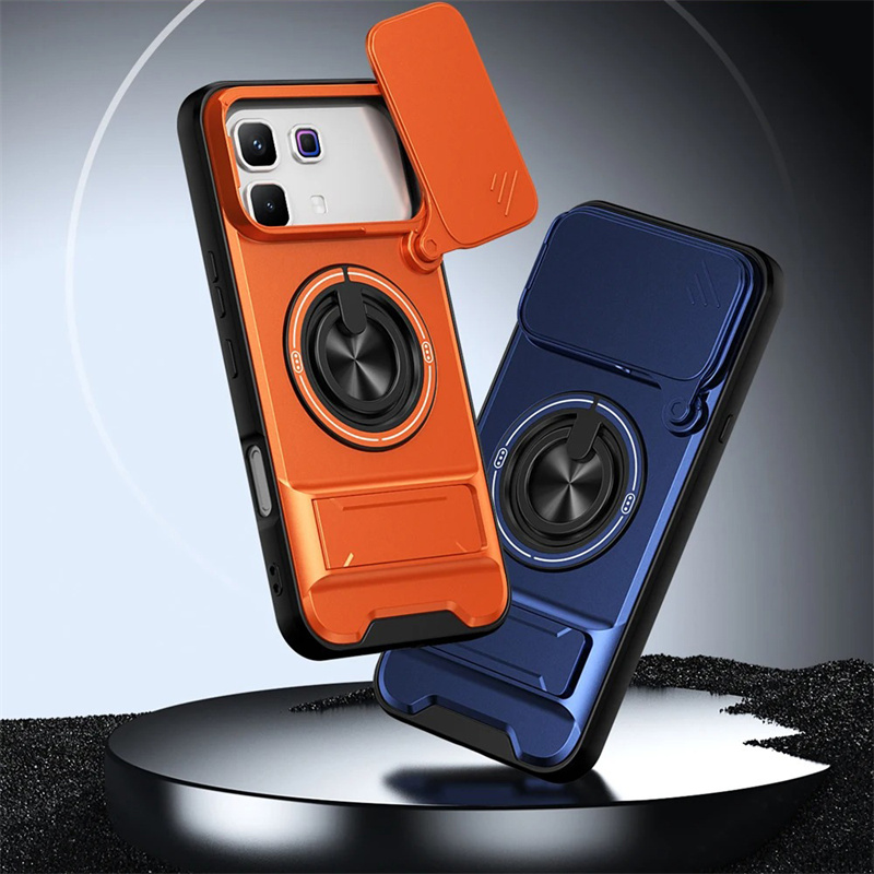 Phone case For Infinix Note 60 60 Pro Phone Case Magnetic Back Cover Hard Shock Resistant Camera Protection Bracket Navigation Bracket Ring Cover For Infinix Note 60 Pro Cover cases