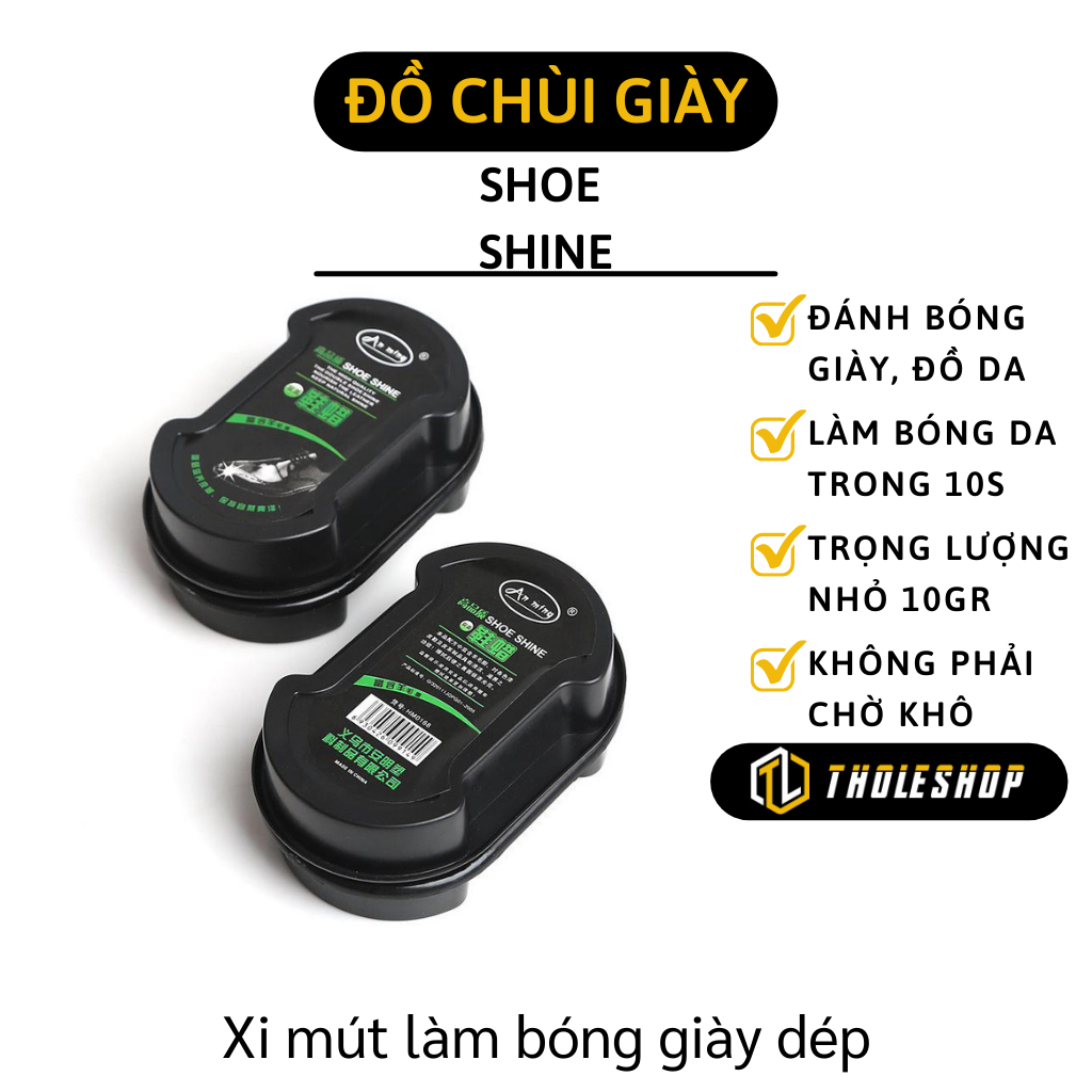 Xi Mút Đánh Giày - Hộp Xi Đánh Bóng Giày, Túi Xách Da Siêu Sạch, Tiện Dụng - Miếng Vệ Sinh Giày, Dép 4063